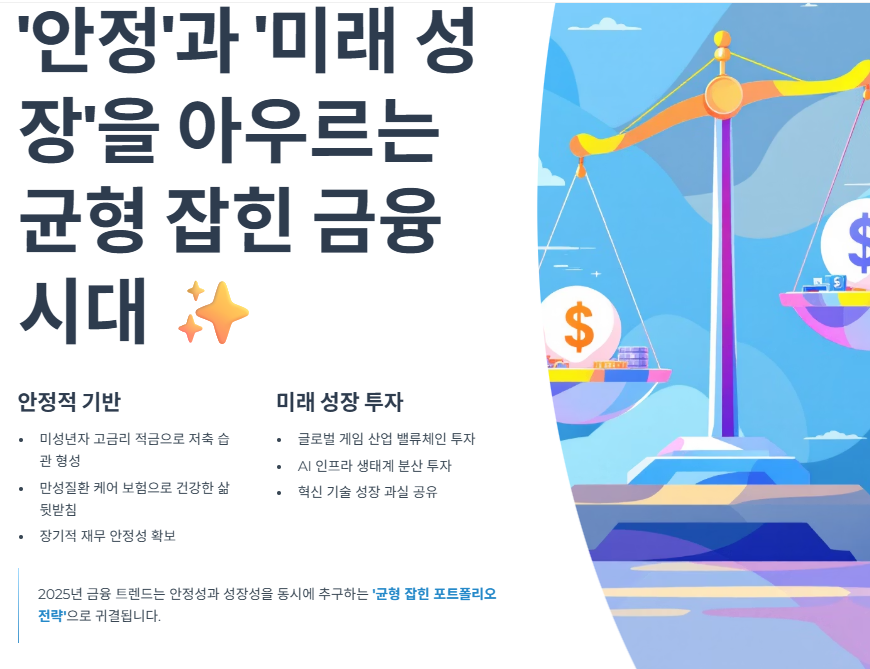 안정'과 '미래 성장'을 아우르는 균형 잡힌 금융 시대