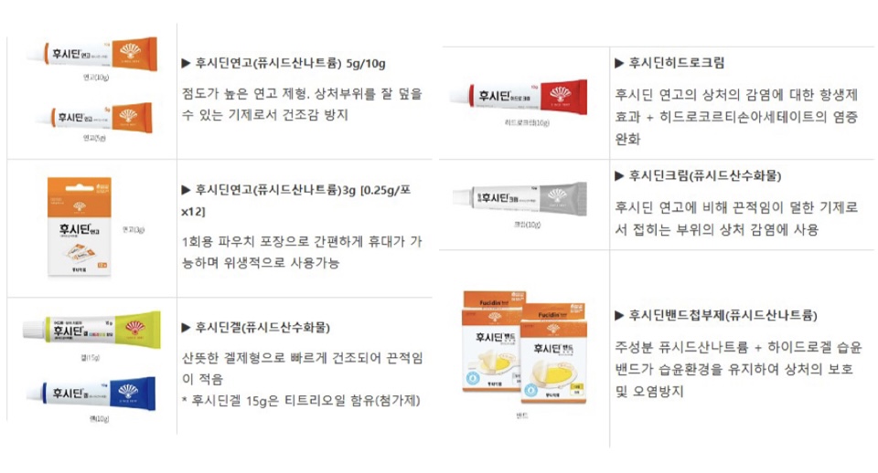 동화약품 후시딘 종류