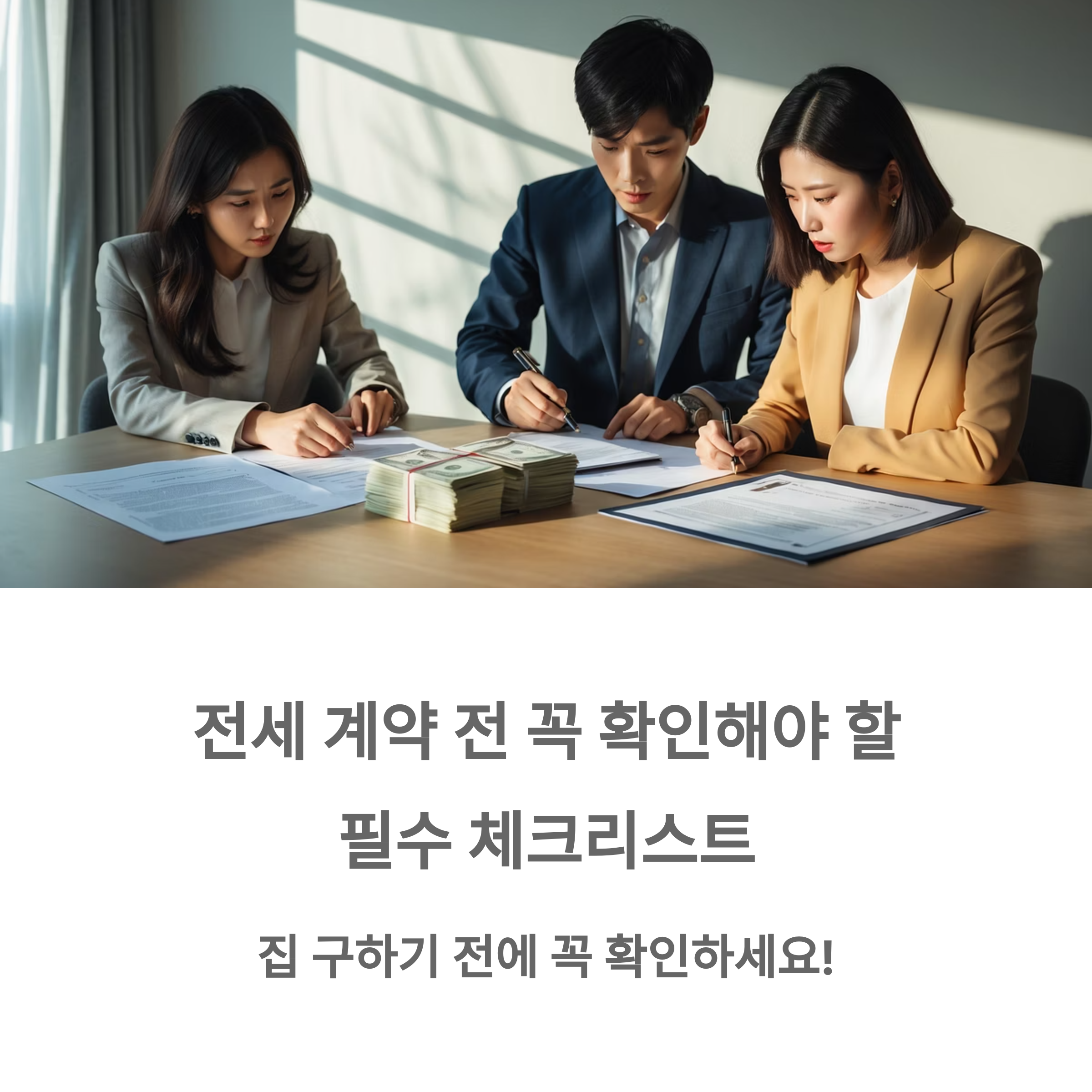 전세 계약 시 필수 확인사항