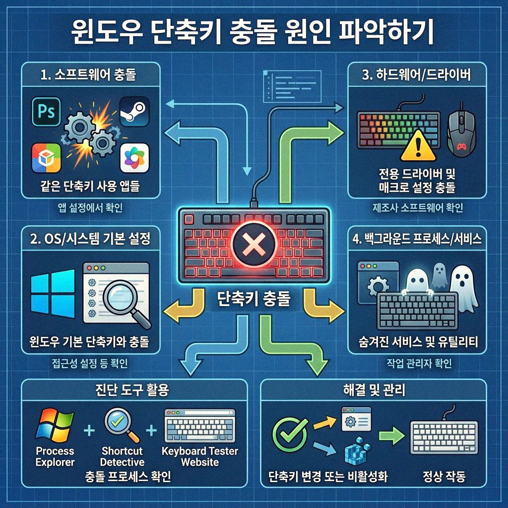 윈도우 단축키 충돌 이것만 알면 끝 설정 방법
