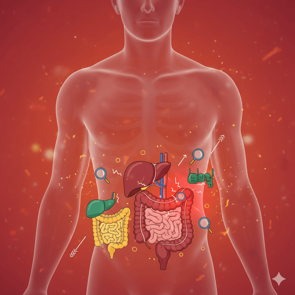 오른쪽 갈비뼈 아래 통증