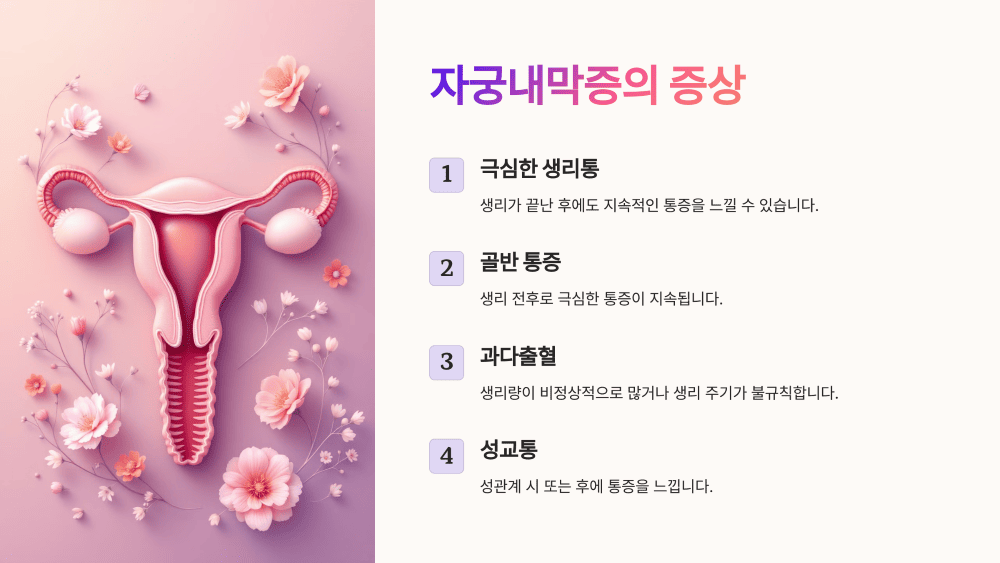 자궁내막증의 증상