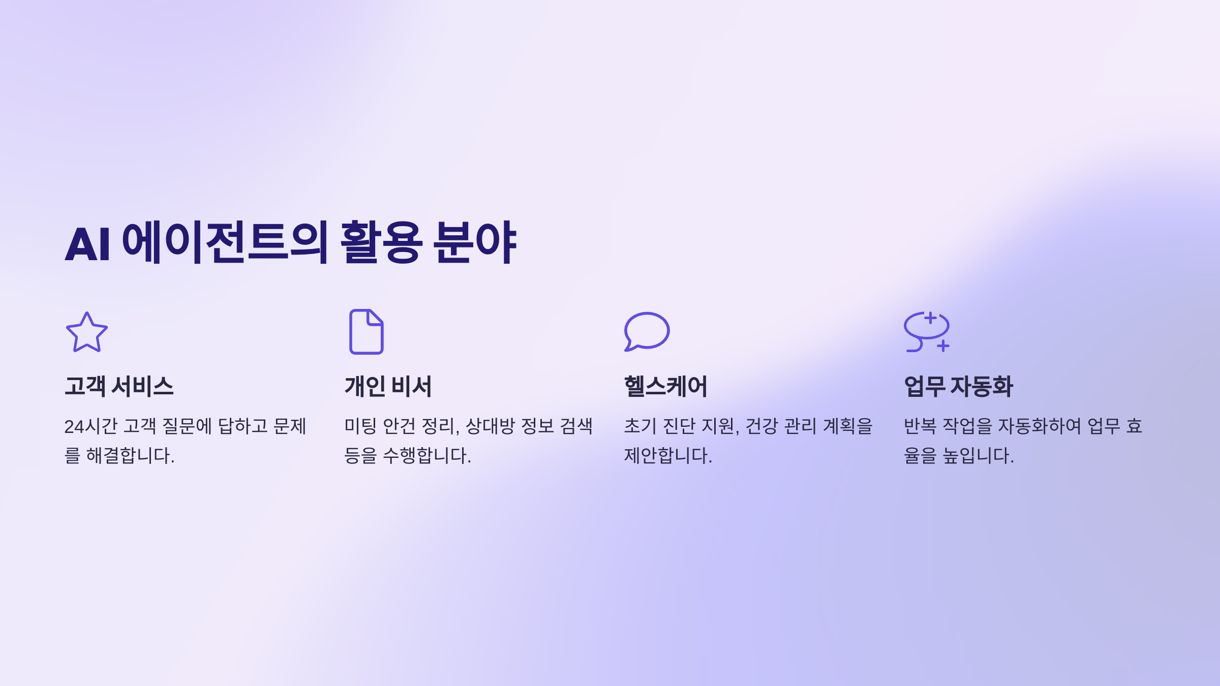 25년도 AI 에이전트의 주요특징 및 활용, 미래변화