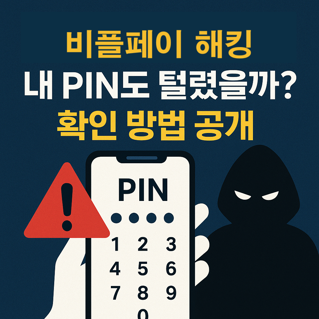 비플페이 해킹, 내 PIN도 털렸을까 확인 방법 공개
