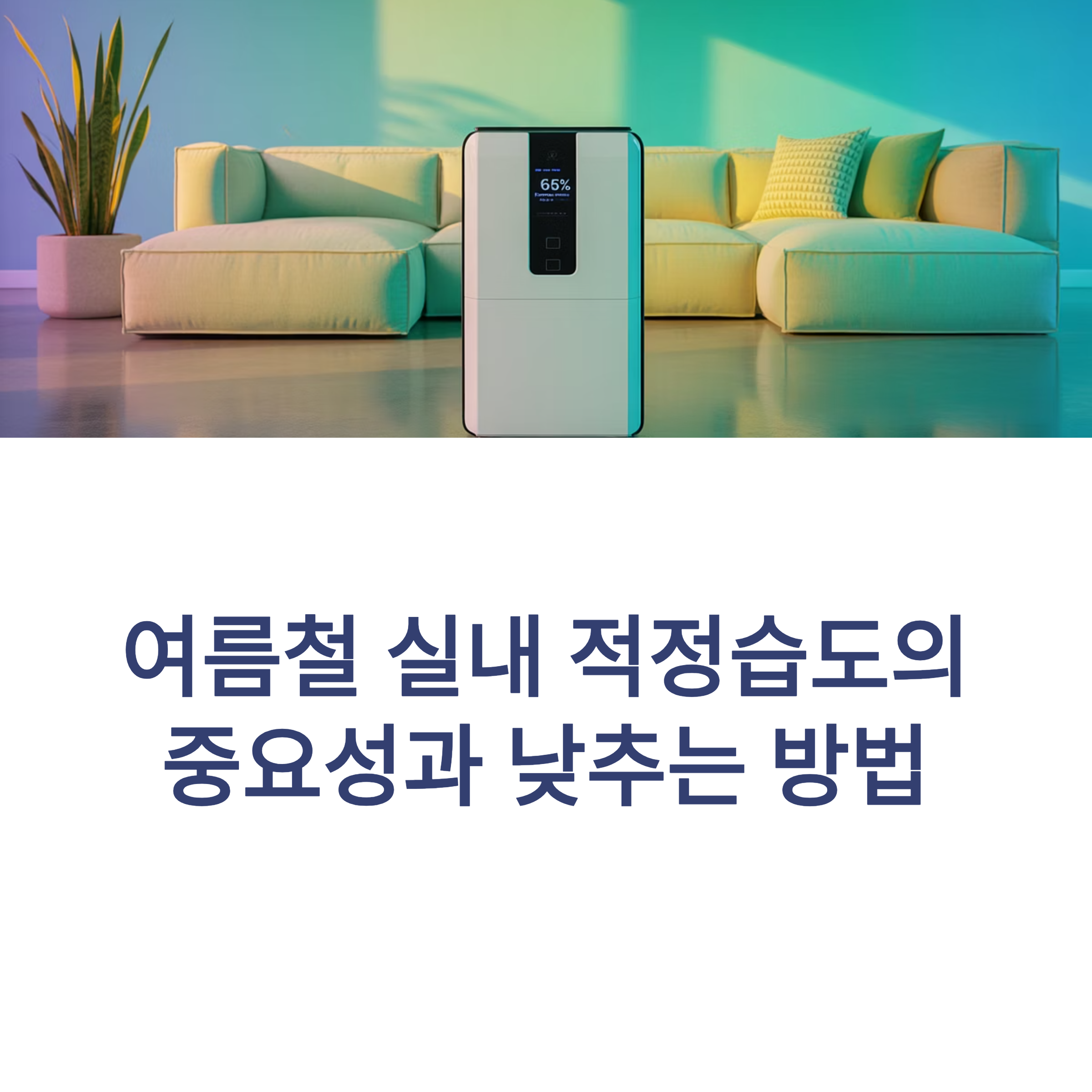 여름 실내 적정습도 중요한 이유 &amp; 낮추는 법