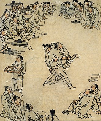 김홍도 씨름; 출처, 나무위키