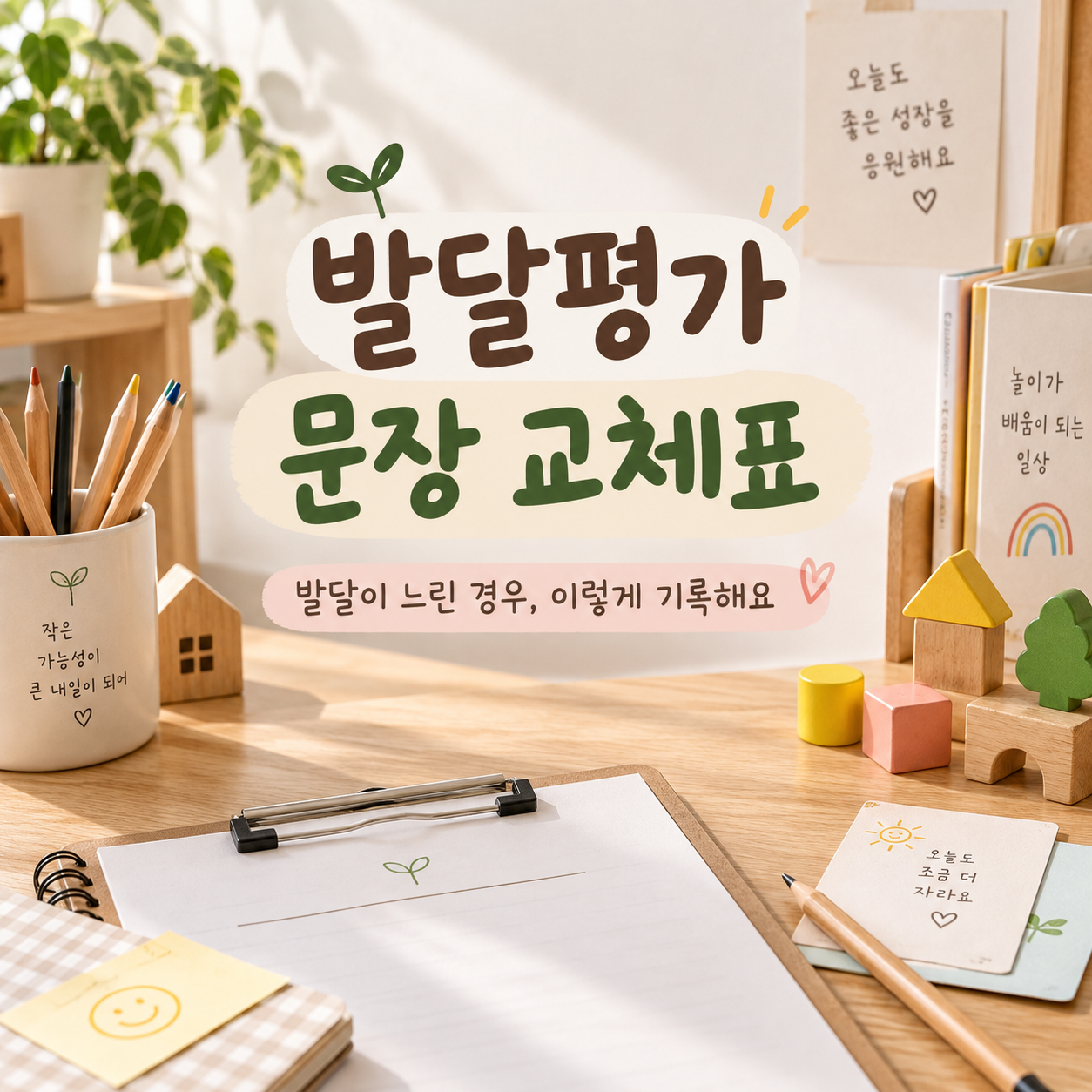따뜻한 발달평가 문장 교체표