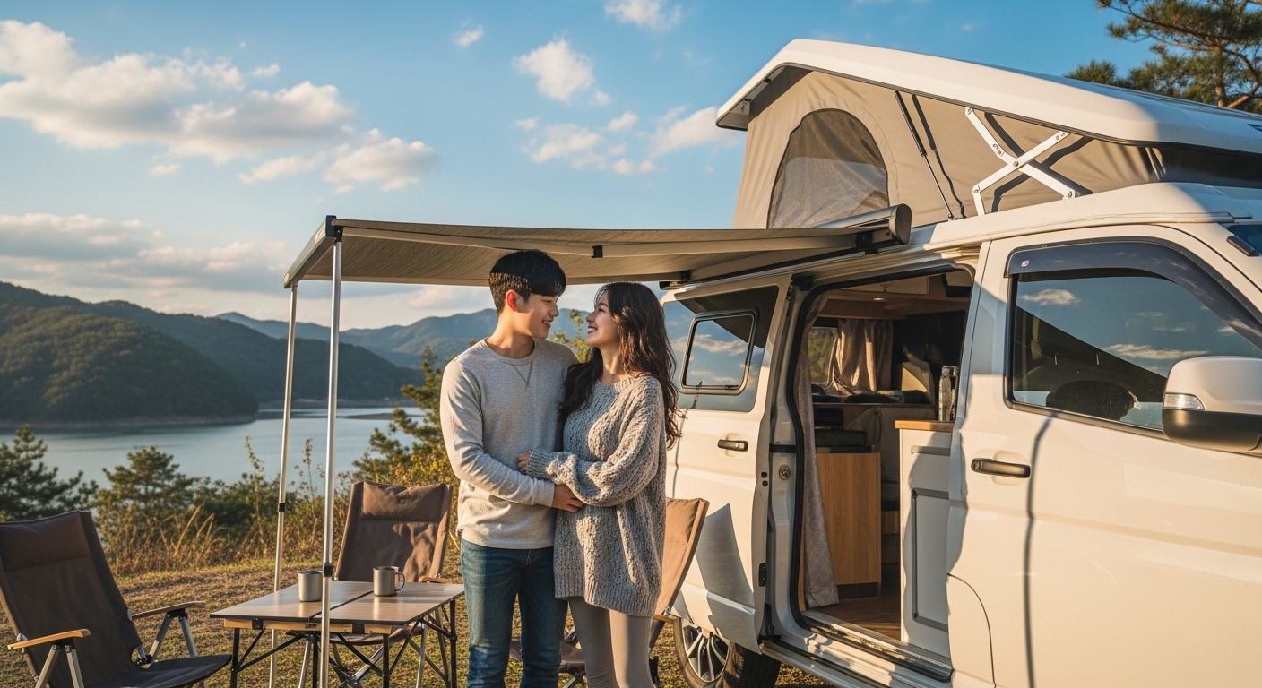 캠핑카 한달 대여