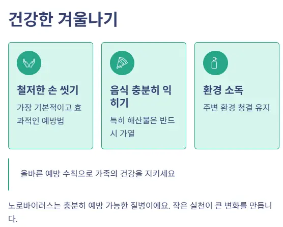 건강한 겨울나기