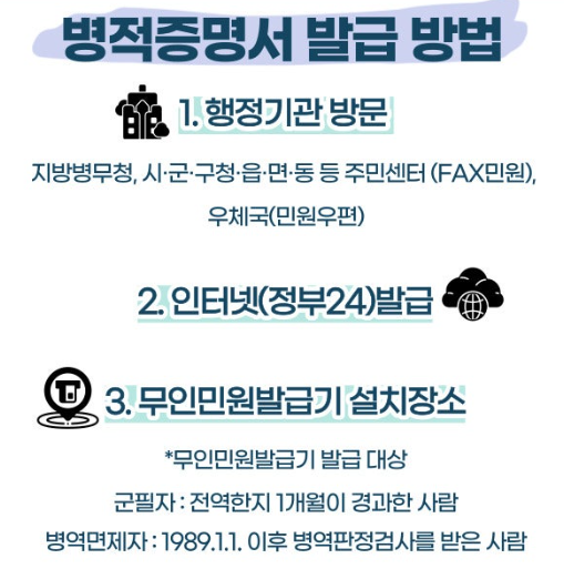 전역증 재발급 방법