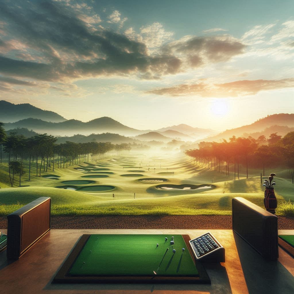 실외골프연습장 배경