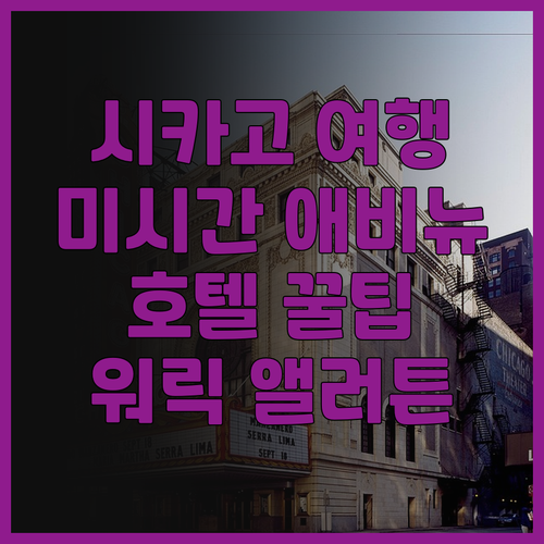시카고 여행객 필독 미시간 애비뉴 꿀..