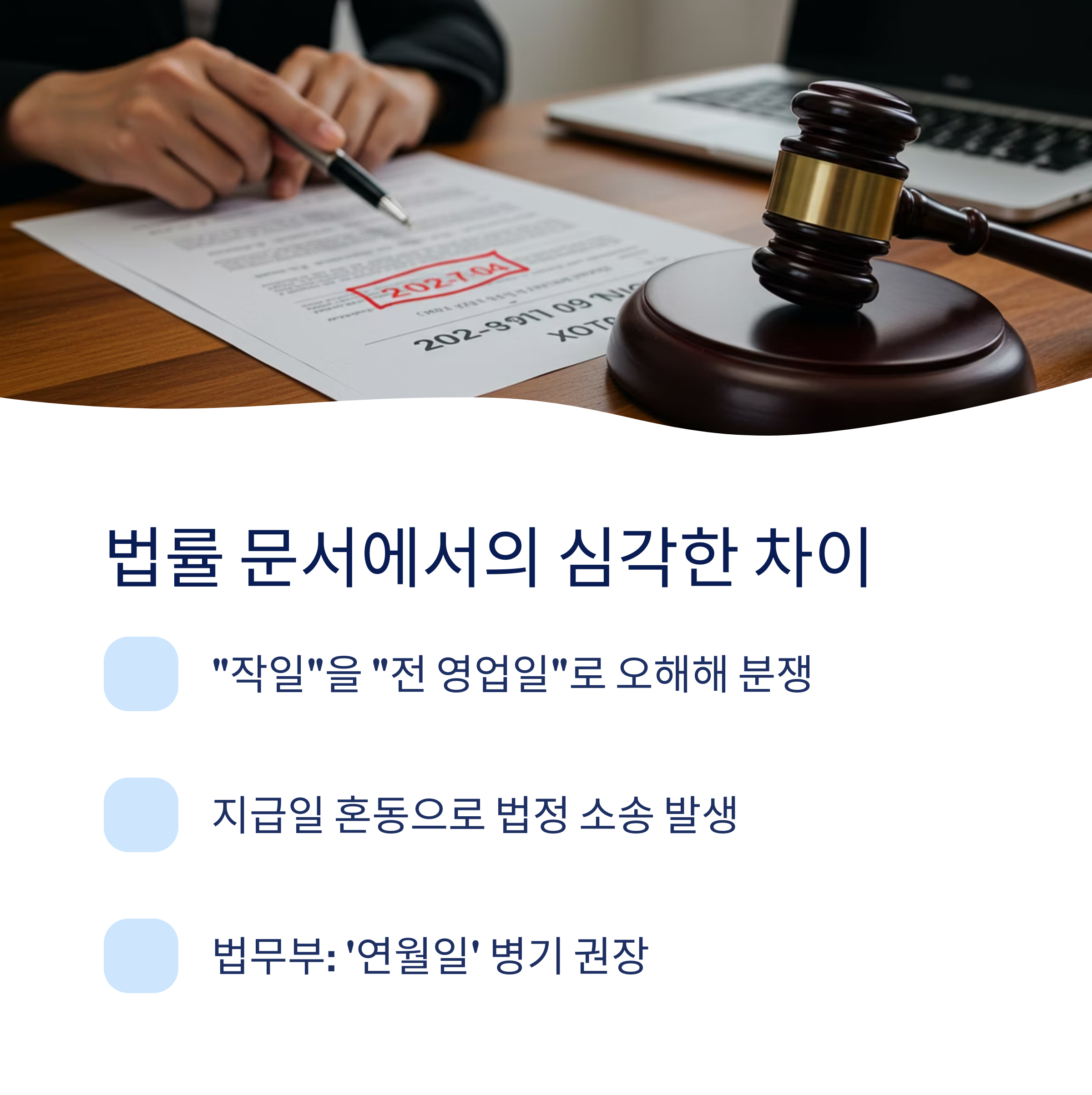 계약서&middot;법률 문서에서의 치명적 차이
