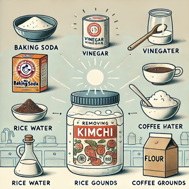 김치통 냄새 제거