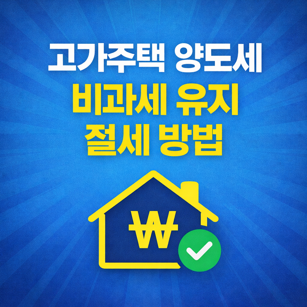 고가주택 양도세 — 비과세 깨지지 않게 절세하는 법