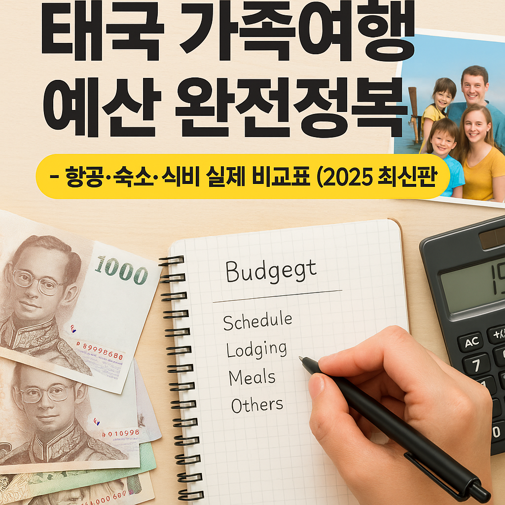 태국 가족여행 예산 완전정복