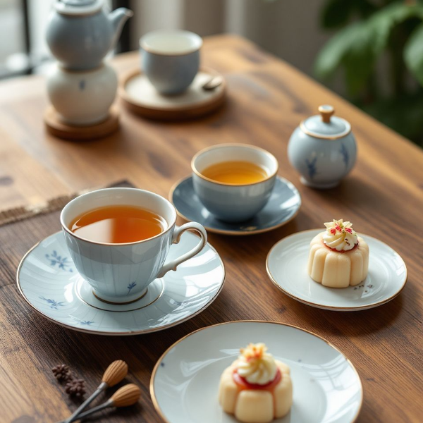 약차와-후식-모습