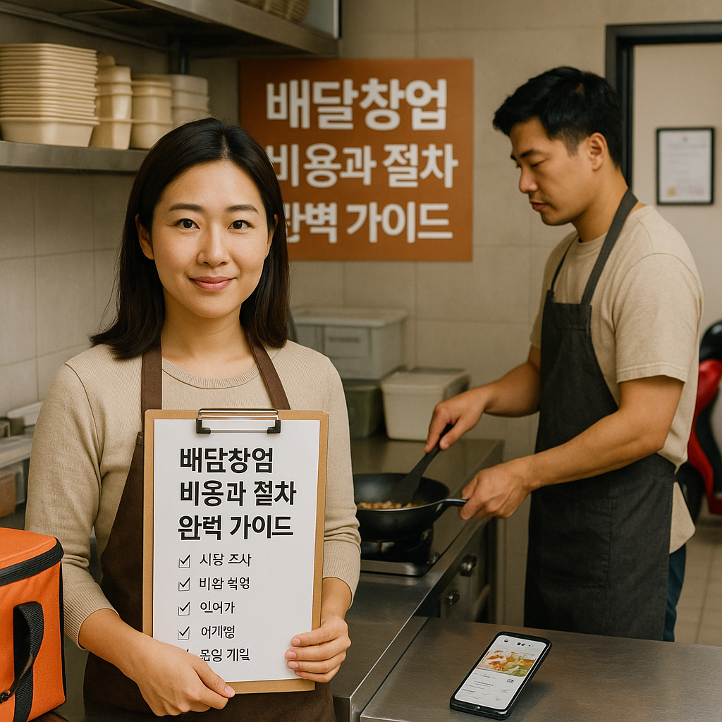 배달창업 비용과 절차 완벽 가이드