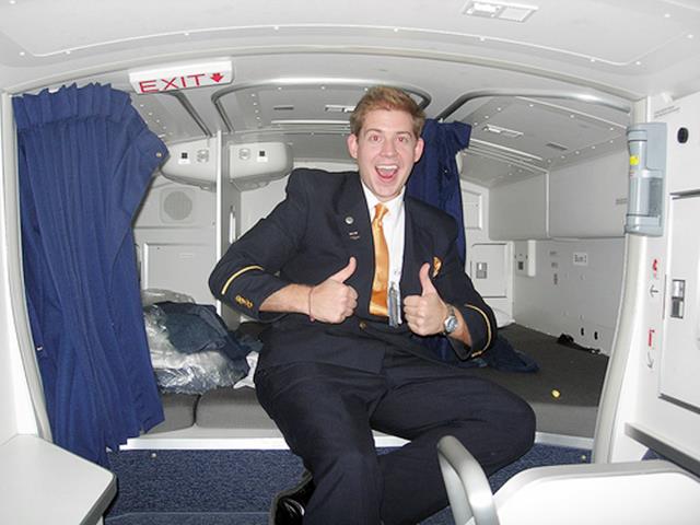 비행기 승무원 휴식공간