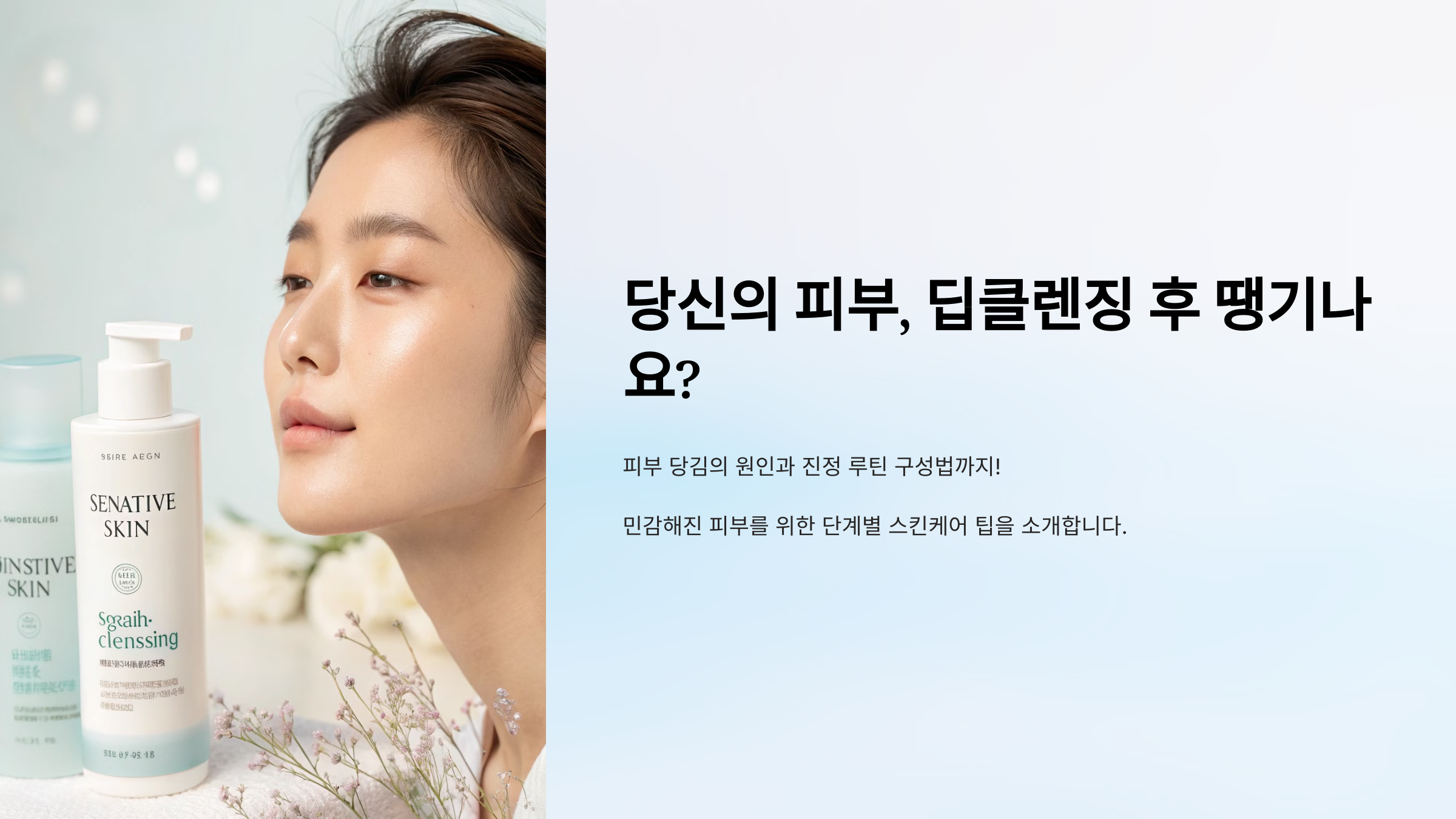 딥클렌징 후 피부 땡김 원인과 진정 케어 루틴 완전정복