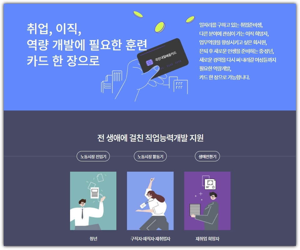 국민내일배움카드-포스터