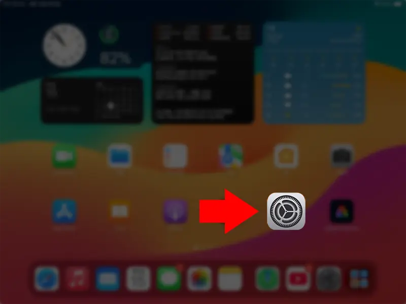아이패드에서 설정앱을 실행