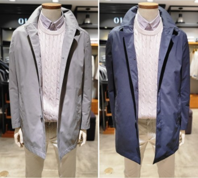 ZPC1CG1501 : 올젠 남성 캐주얼 폴리 숏 코트