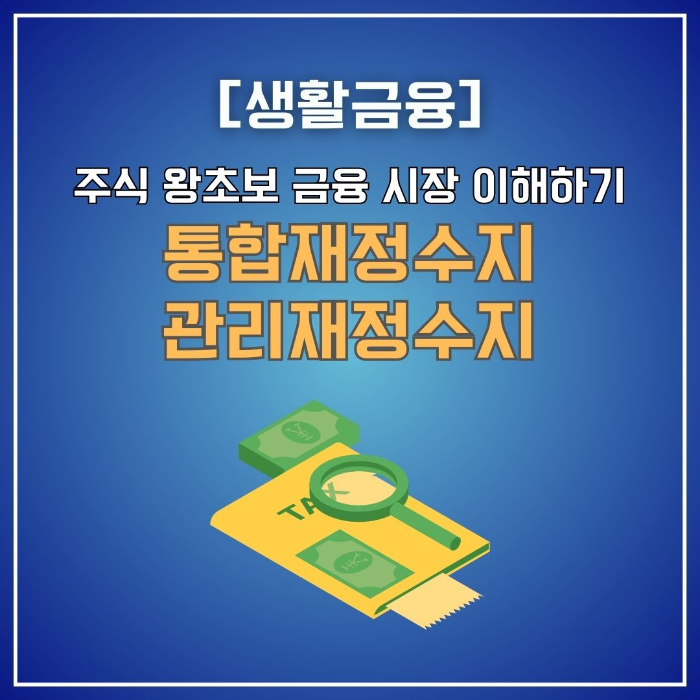 주식/왕초보/금융시장/이해하기/통합재정수지/관리재정수지