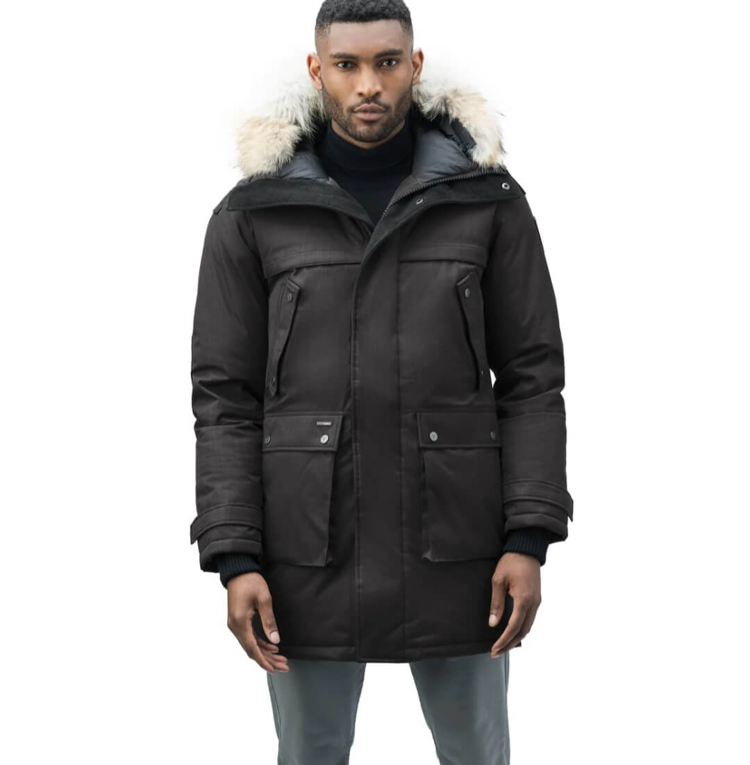 노비스 야테시 남성 롱 파카