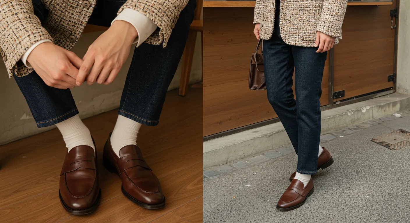 로퍼와 플랫슈즈