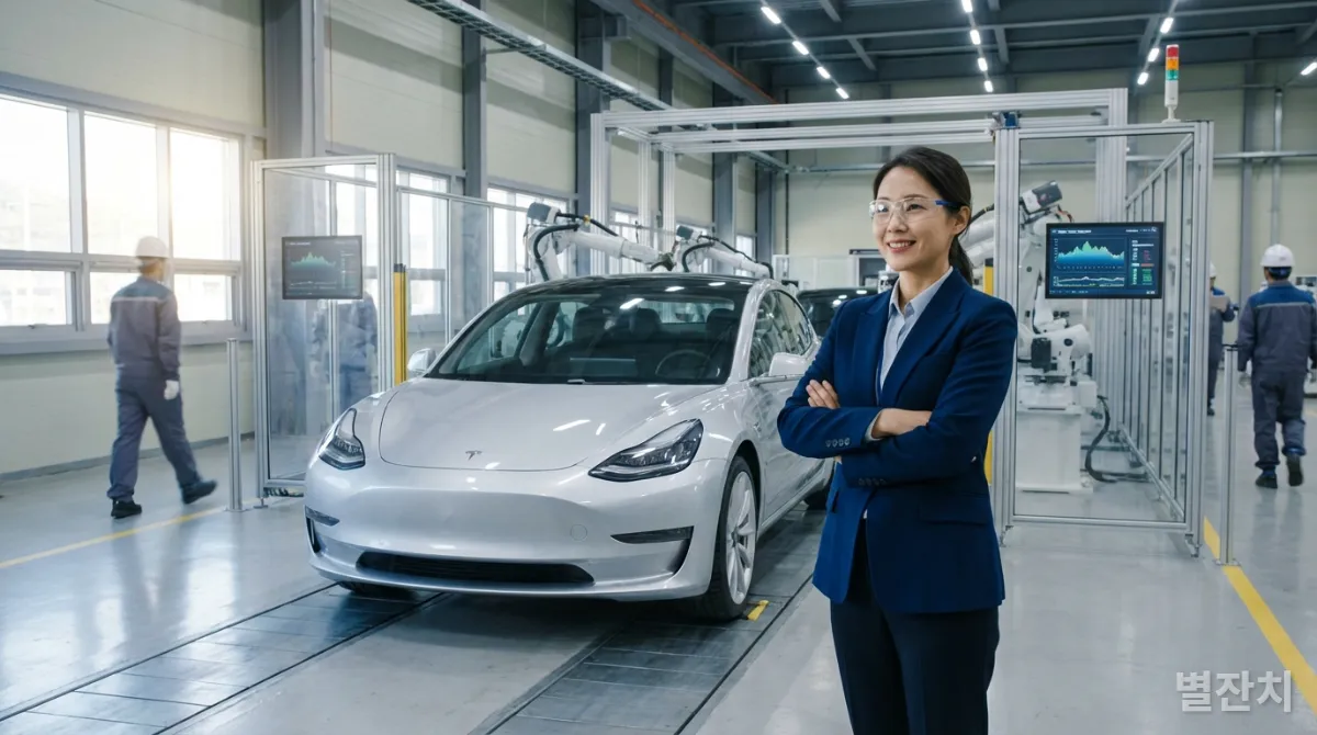 테슬라 모델 3 생산 위기를 극복하고 성공한 일론 머스크의 모습
