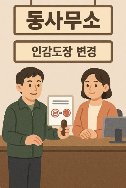 동사무소인감도장변경AI이미지