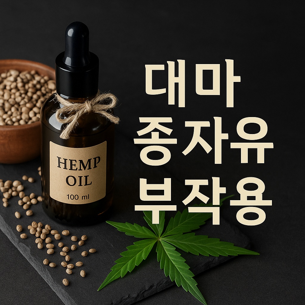 대마 종자유 부작용 확인!!