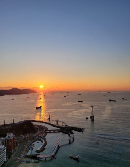 송도해수욕장-일출