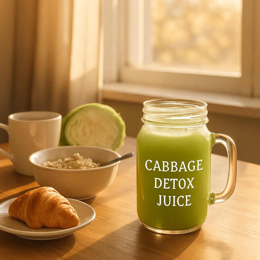 양배추 주스 아침