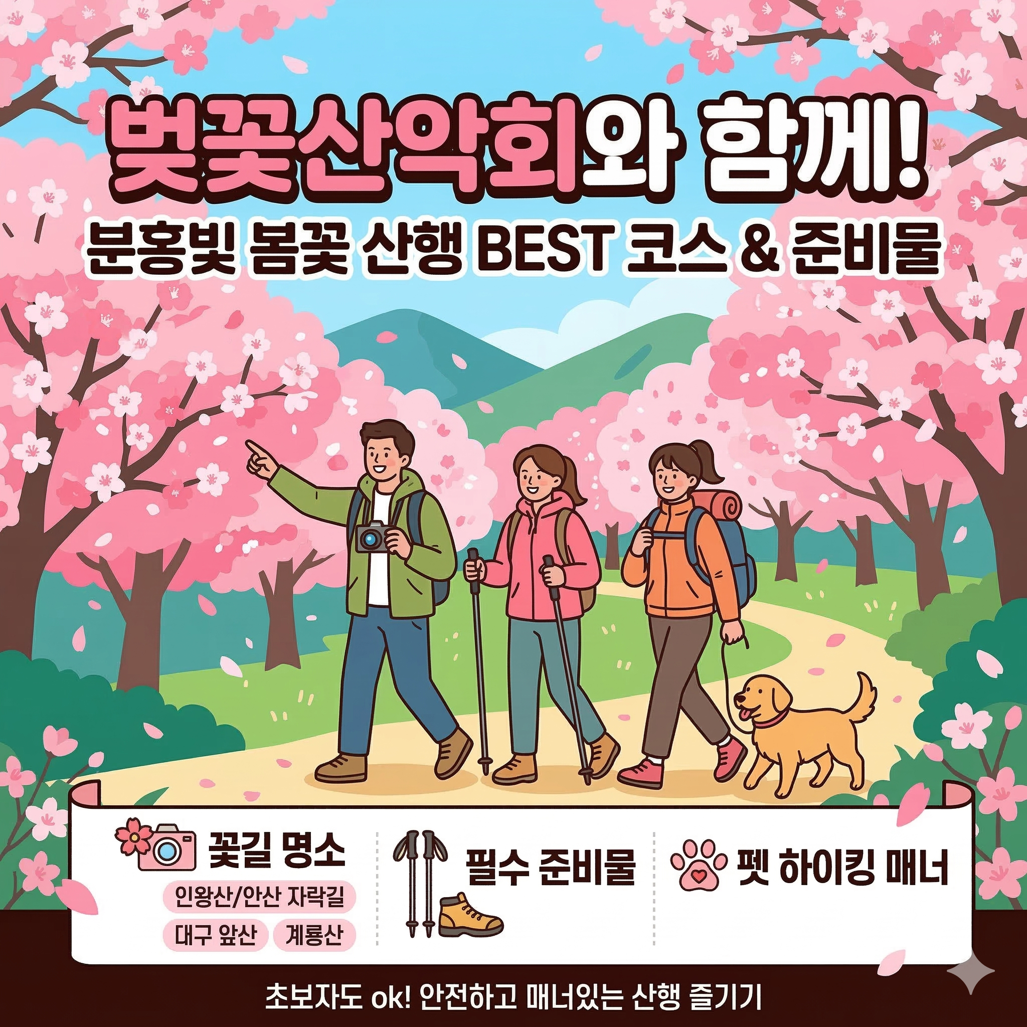 벚꽃산악회와 함께 떠나는 봄꽃 산행 명소 추천 및 필수 준비물 가이드
