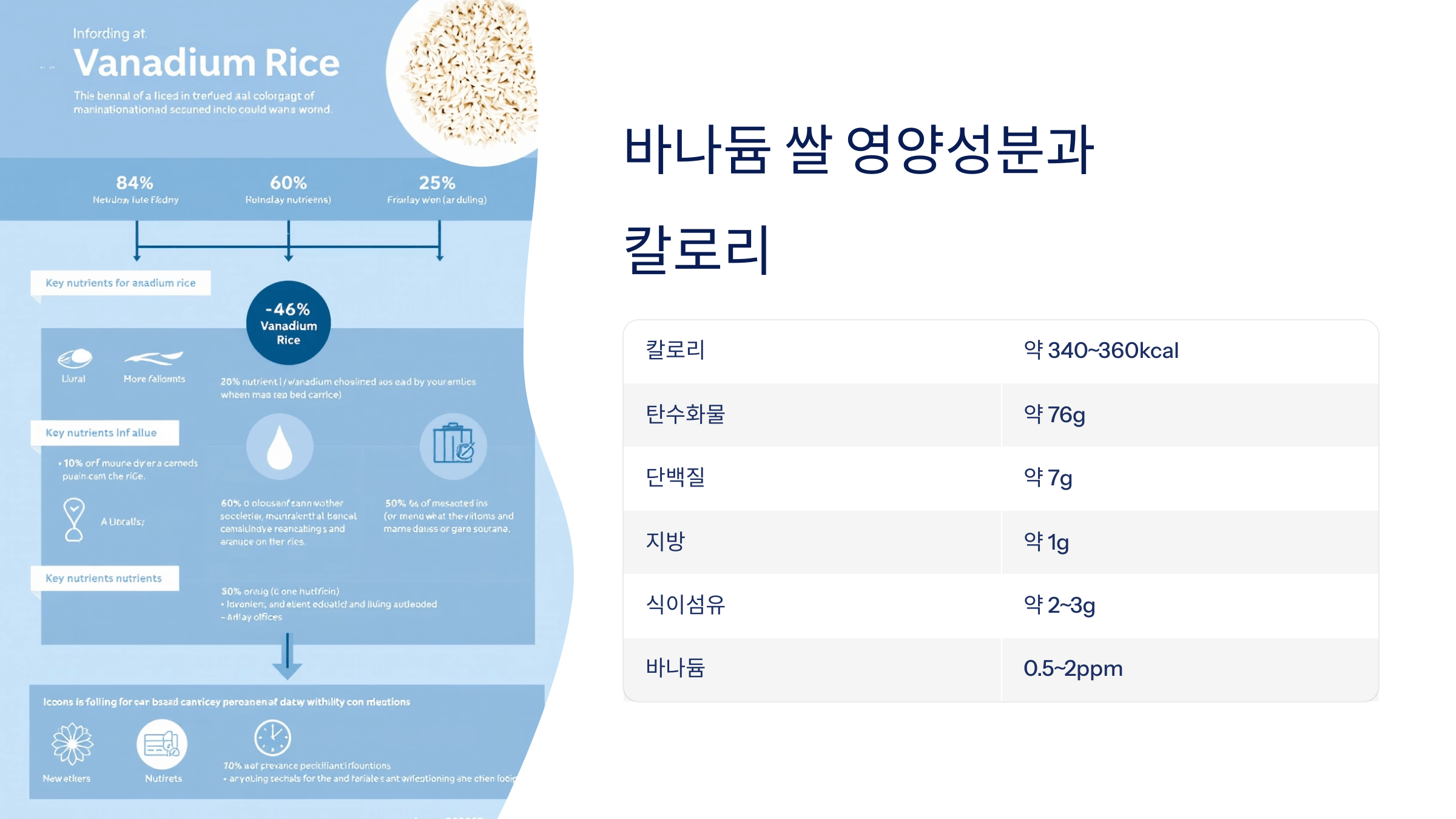 바나듐 쌀 사진입니다.