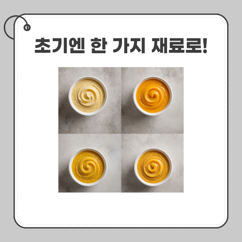 이유식 유의사항