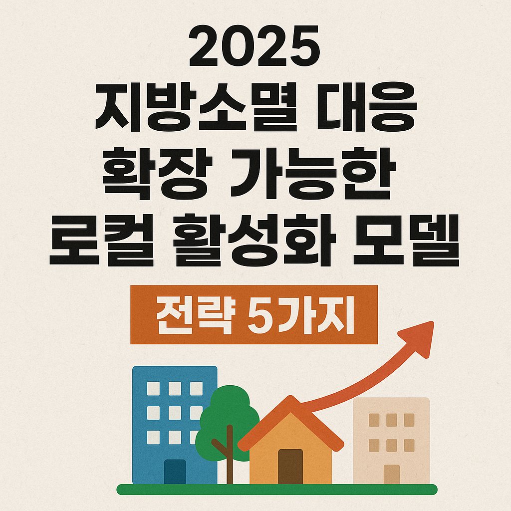 지방 소멸 대응 : 확장 가능한 로컬 활성화 모델