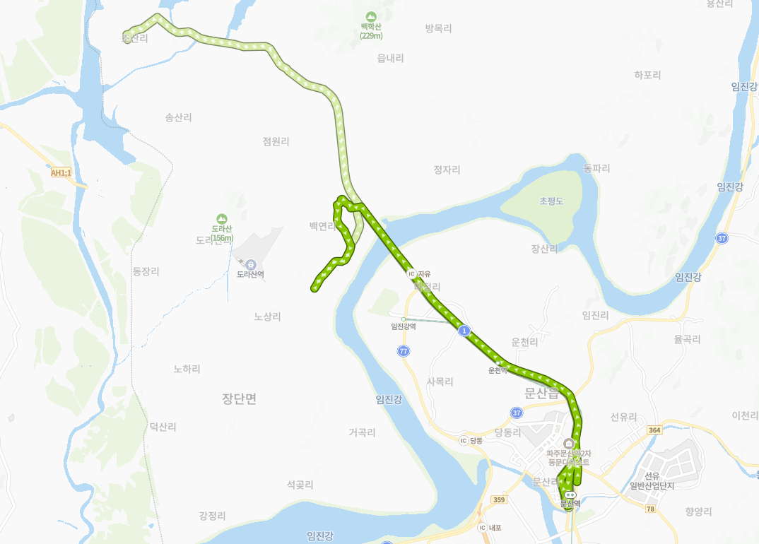 파주-93-4번-버스-노선-지도