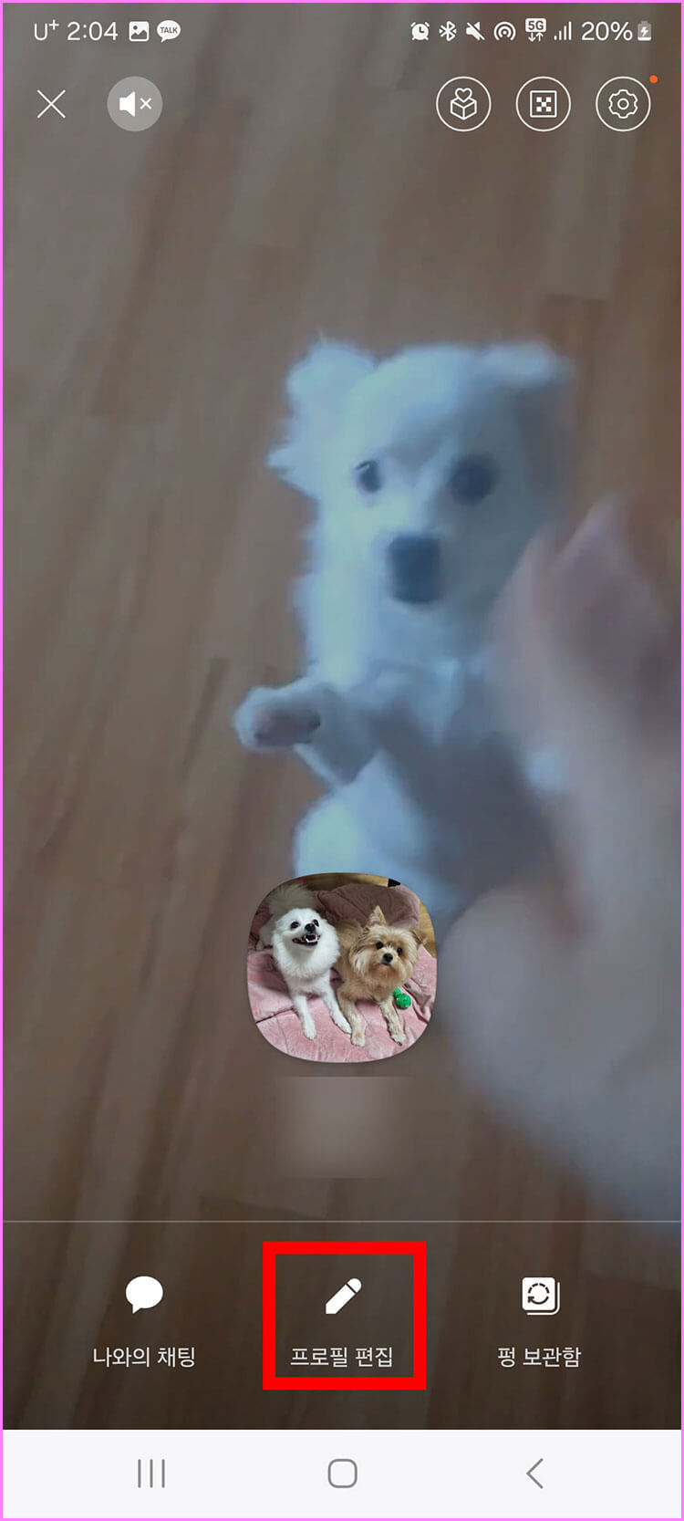 프로필 편집 버튼 클릭