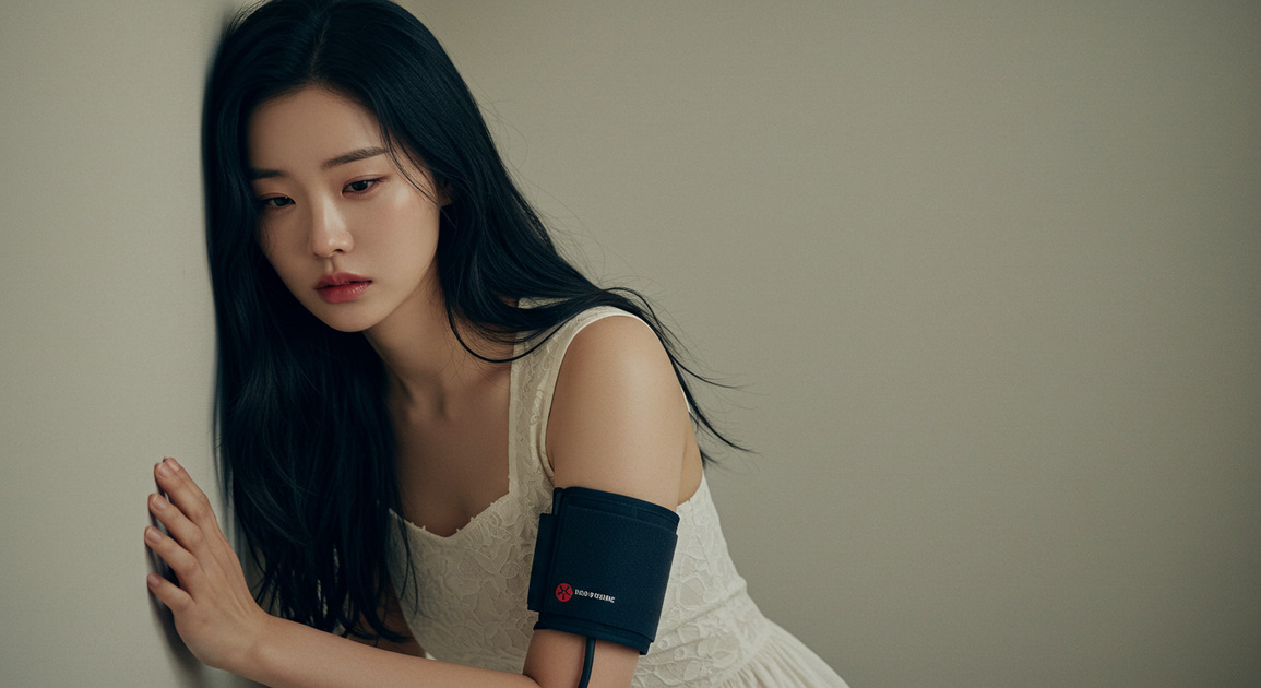 저혈압인 여성의 이미지