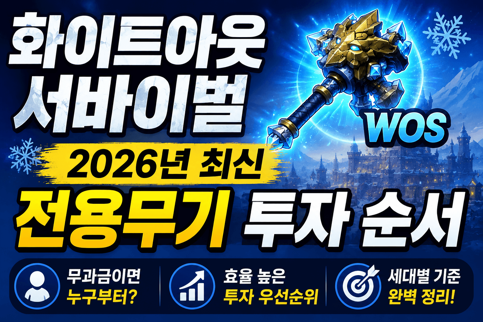 화이트아웃서바이벌 전용무기