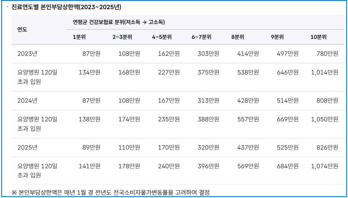 본인부담상한제 기준 환급신청 방법