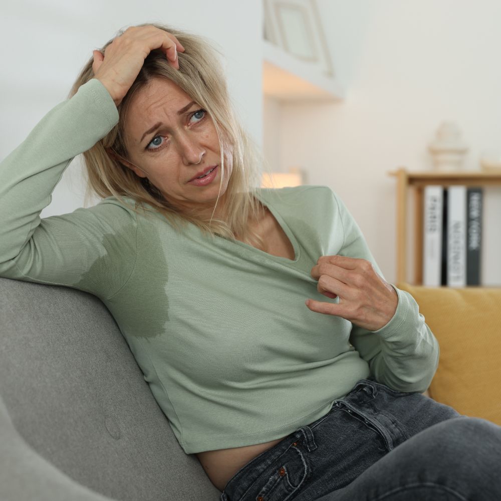 갱년기 여성 이미지