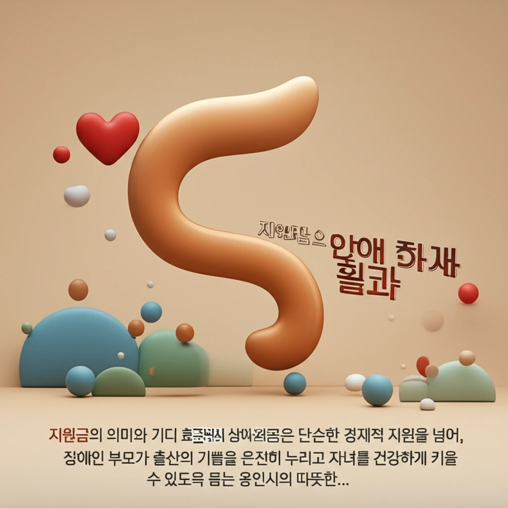 2025년 용인시 장애인가정 출산지원..