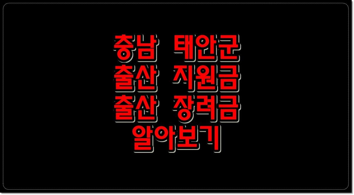 충남-태안군-출산장려금-태안군-출산지원금