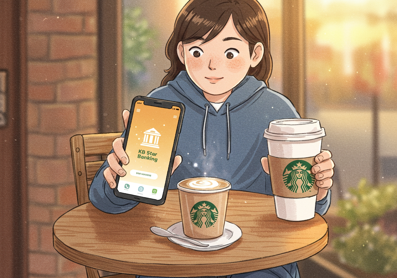 KB국민은행 X 스타벅스 KB 별별통장 출시! 금리&amp;#44; 혜택 총정리