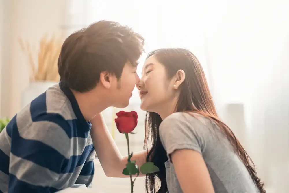 '키스를 좋아한다' 애정표현인가?