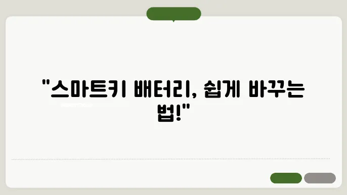 기아 스마트키 배터리 교젴